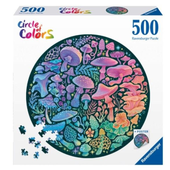 Puzzle 2D 500 Paleta kolorów. Grzyby